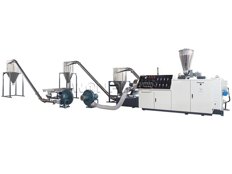 WPC granules recycling production line